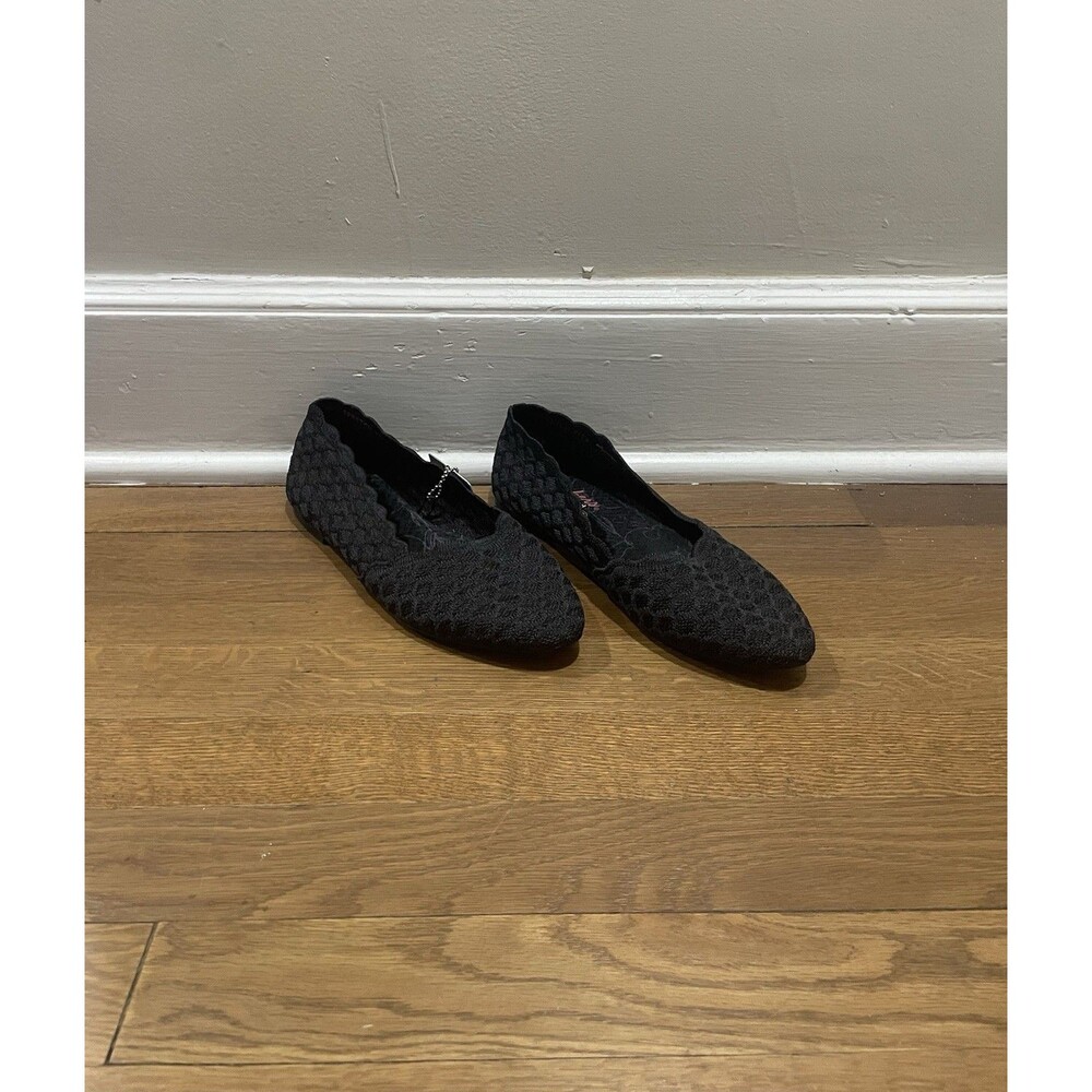 Skechers NWT Knits Cleo Newford Flat Shoes Women US 8.5 EUR 38.5 Stretch Fit